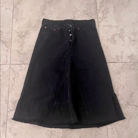 Vintage Levi's Denim Midi Skirt - Picture 1 of 5